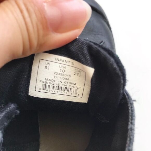 Palladium black suede/leather combat boots EUC size 9.5 toddler - Picture 7 of 10